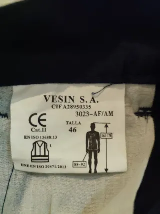 Pantalón de trabajo reflectante negro y amarillo