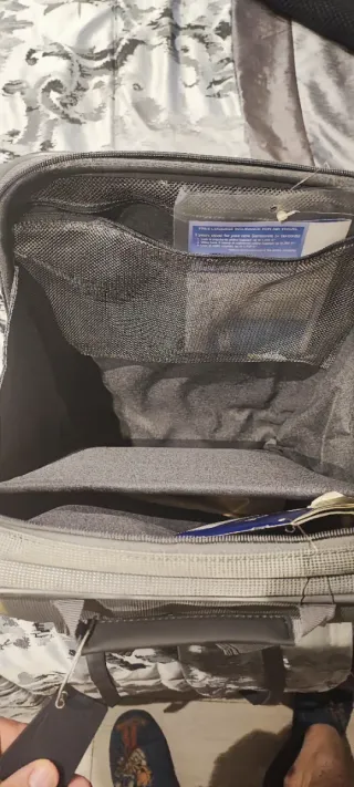 Mochila Samsonite Gris y Beige