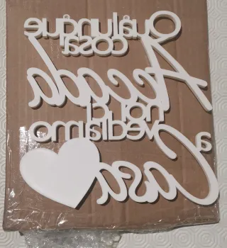 Scritta decorativa Qualunque cosa accada ...