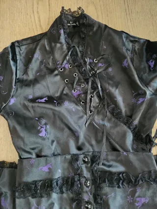 Conjunto Gótico Negro/Morado Talla S/M