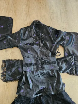 Conjunto Gótico Negro/Morado Talla S/M