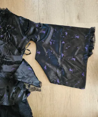 Conjunto Gótico Negro/Morado Talla S/M