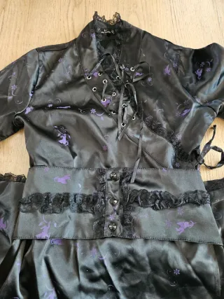 Conjunto Gótico Negro/Morado Talla S/M