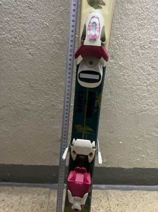 Esquís 115 cm con fijaciones