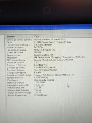 Mini portátil Asus Eee PC 1101HA