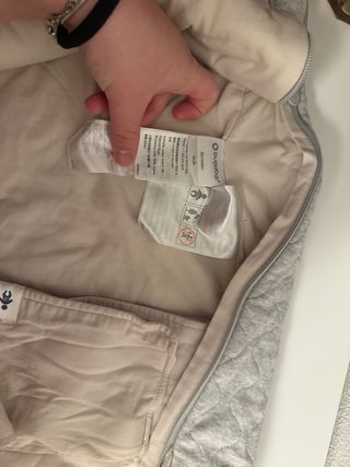 Saco Bugaboo recién nacido gris