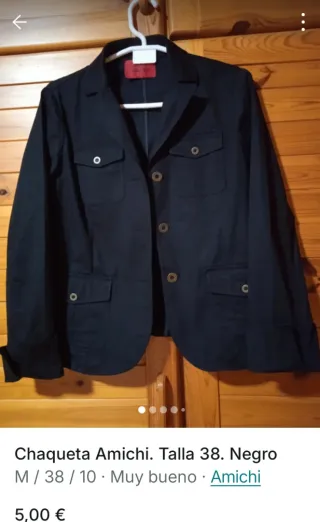 Chaqueta Amichi Negra