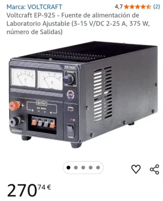 Fuentes de Alimentación CC TENMA