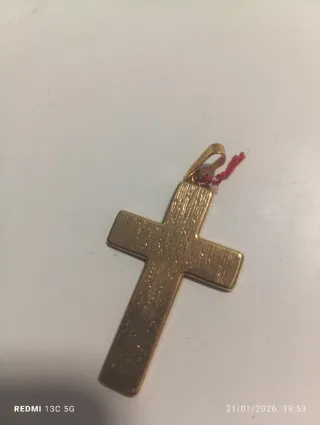 Cruz Damasquina Negra y Dorada