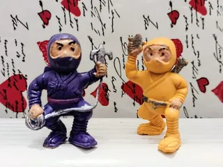 LOTE VINTAGE 4 ACTION FIGURES NINJA