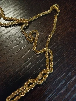 Collana con ciondolo pistola in lega di zinco