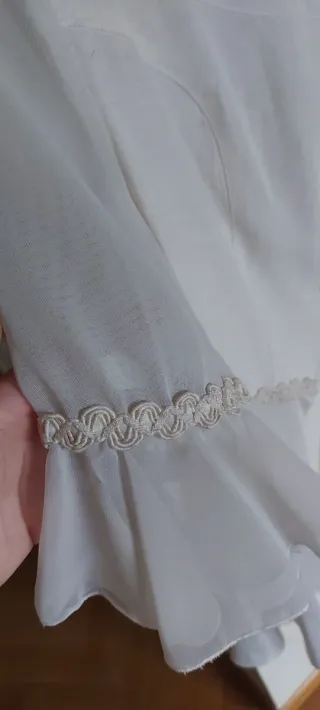 Conjunto blusa y pantalón blanco