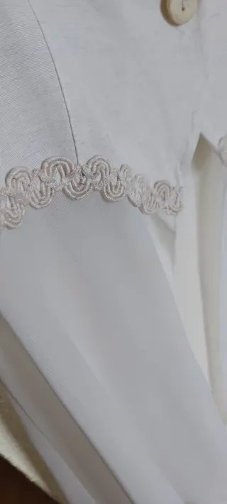 Conjunto blusa y pantalón blanco