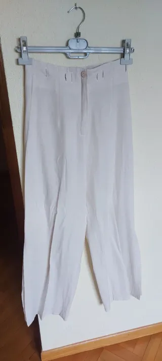 Conjunto blusa y pantalón blanco