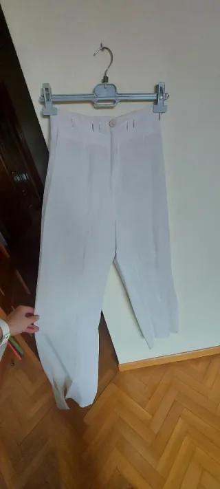 Conjunto blusa y pantalón blanco