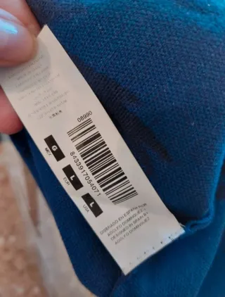 Vestido Adolfo Dominguez Azul Estampado