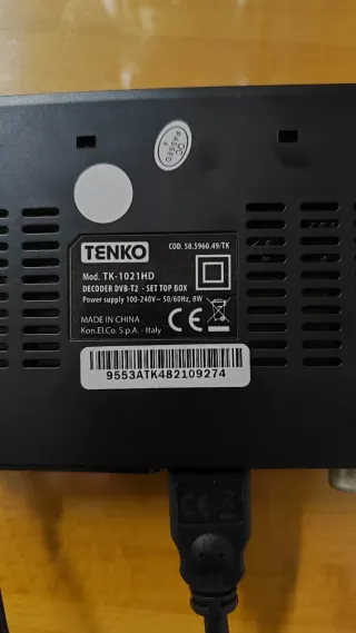 Decodificador TDT TENKO HD Ethernet