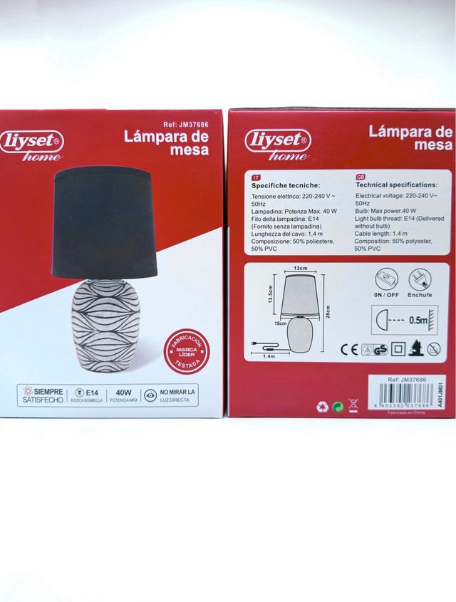 2 Lampade da Tavolo Decorative