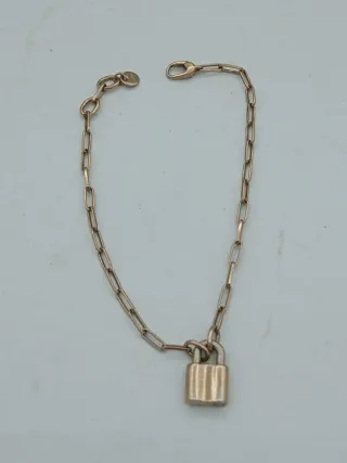 Bracciale Dodo Argento Rosato Lucchetto