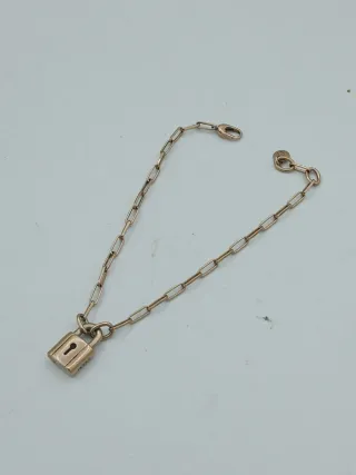 Bracciale Dodo Argento Rosato Lucchetto