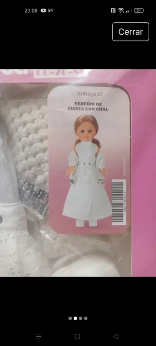 Nancy Vestido de Fiesta con Chal