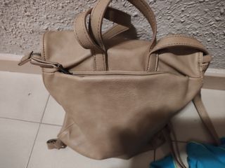 Bolso mochila Slang beige