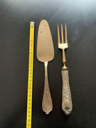 Set posate vintage in argento 800/1000