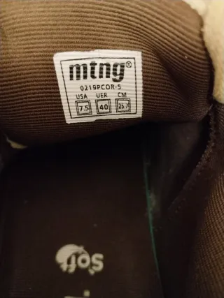 Mustang zapatillas Sneakers Mujer Talla 40 Beige/O