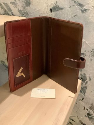 Copri agenda vintage pelle Pieffe