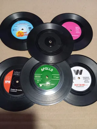 Set 6 sottobicchieri in vinile