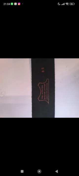 Cinturón de cuero ACEPTO REGATEO