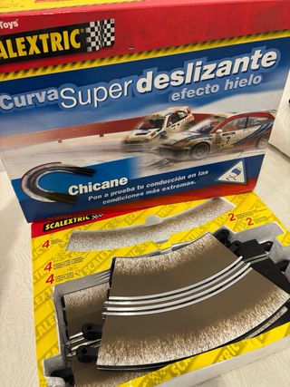 Scalextric Curva Super Deslizante Efecto Hielo
