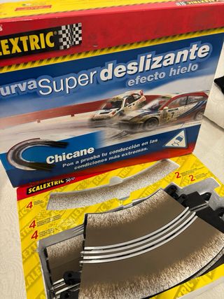 Scalextric Curva Super Deslizante Efecto Hielo