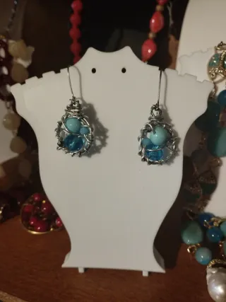 Bigiotteria artigianale blu e argento