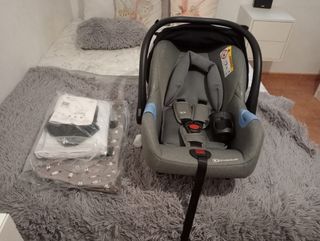 Carrito de bebé 3 piezas gris