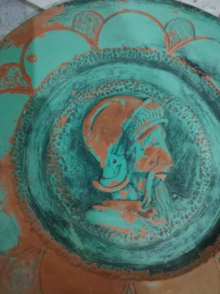 Plato Cerámica Decorativo Antiguo