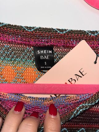 Vestido estampado manga larga