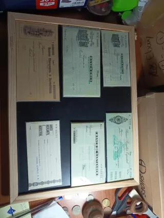 Lote de Cheques Antiguos Bancarios