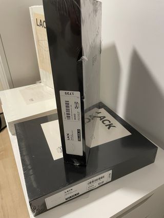 Estantes Lack Ikea Blancos y Negros