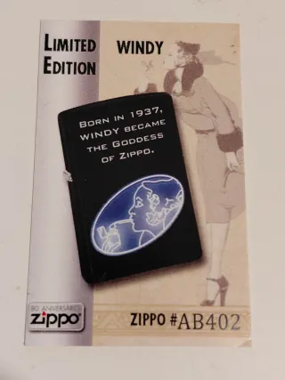 Accendino Zippo Windy Edizione Limitata 1937 NUOVO