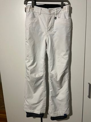 Pantalón de esquí Roxy niña blanco talla 12.