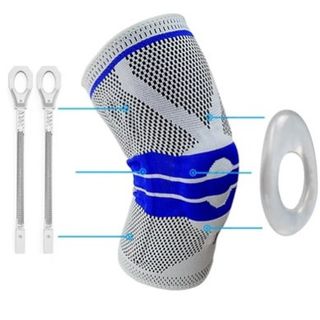 Rodillera elástica con soportes