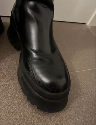 Botines negros plataforma