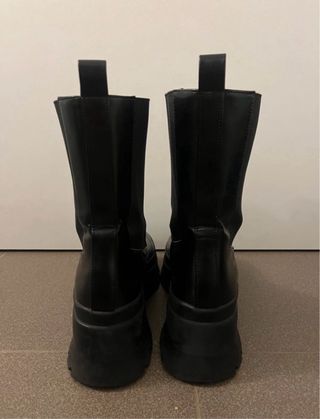 Botines negros plataforma