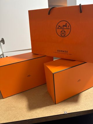 Borsa e Scatole Hermes Arancione