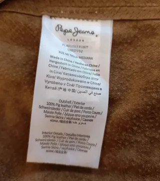 Chaleco Pepe Jeans Piel Talla M