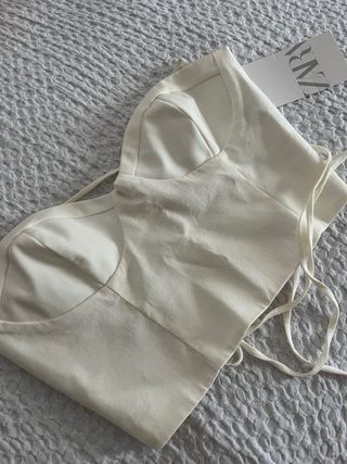 Top Corsé Zara Blanco