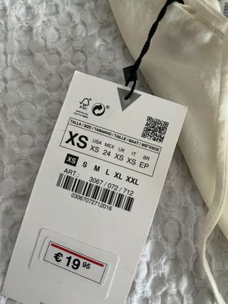 Top Corsé Zara Blanco