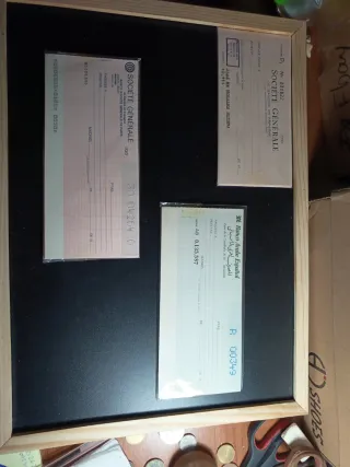 Lote de 3 Cheques Société Générale