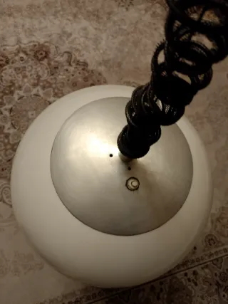 Lampadario saliscendi Rolly verde 1973